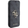 Etui Guess 4G Metal Logo na iPhone 15 Pro - szare