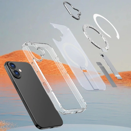 HURTEL ETUI HYBRID ARMOR X DO IPHONE 17 Z PODSTAWKĄ Z KOMATYBILNOŚCIĄ