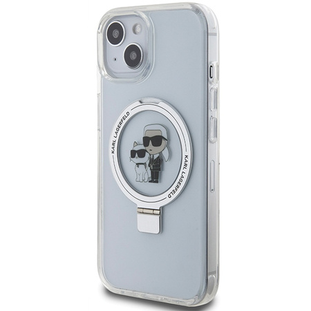 KARL LAGERFELD ETUI HARDCASE DO IPHONE 15 14 13 6,1 Z RING STAND DO MAGSAFE