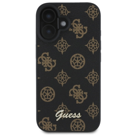 GUESS ETUI HARDCASE PEONY SCRIPT DO IPHONE 16 DO MAGSAFE OCHRONA TELEFONU