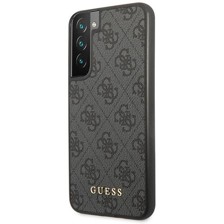 Etui Guess GUHCS23SG4GFGR S23 S911 - szare hardcase 4G Metal Gold Logo