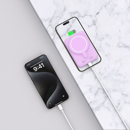 TECH-PROTECT POWERBANK PB10 5000MAH DO IPHONE 12 13 14 15 PROSTE ŁADOWANIE