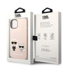 Karl Lagerfeld KLHMP14MSSKCI iPhone 14 Plus 6,7" hardcase jasnoróżowy/light pink Silicone Karl & Choupette Magsafe