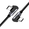 Kabel Ugreen US323 USB-C (kątowy) / USB-C (kątowy) 2m - czarny