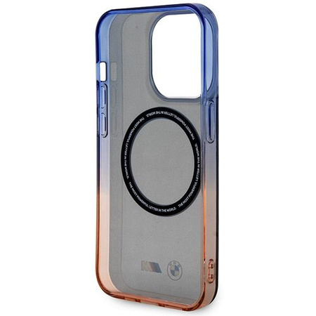 Etui BMW BMHMP14XHTGE na iPhone 14 Pro Max 6.7" - szare hardcase Gradient Bumper MagSafe