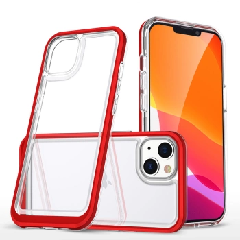 HURTEL CLEAR 3IN1 ETUI DO IPHONE 14 PLUS SILIKONOWY POKROWIEC Z RAMKĄ