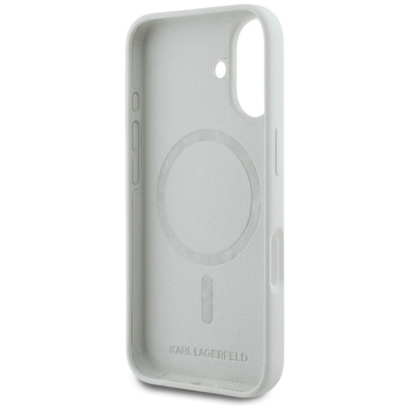 KARL LAGERFELD ETUI SILICONE DOUBLE HEADS AND CIRCLE DO IPHONE 16