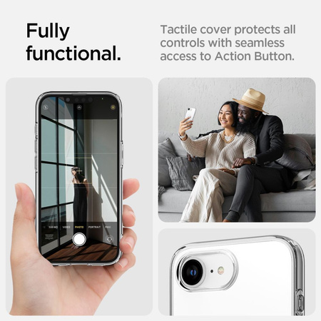 SPIGEN LIQUID CRYSTAL DO IPHONE 16E ETUI DO MAGSAFE Z ANTYPOŚLIZGOWĄ