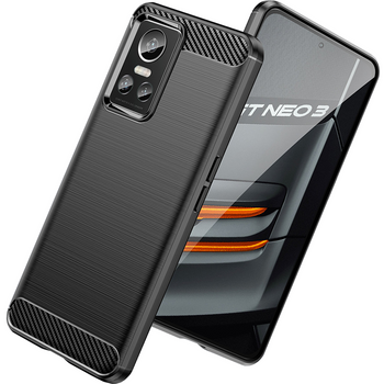 Carbon Case elastyczne etui pokrowiec Realme GT Neo 3 czarny