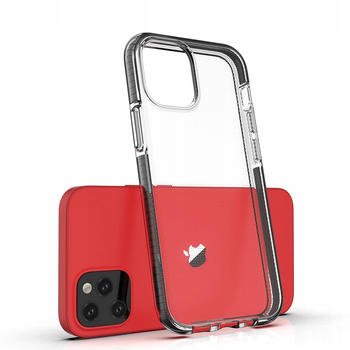 HURTEL POKROWIEC SPRING CASE DO IPHONE 12 MINI Z RAMKĄ WZMACNIAJĄCE OCHRONĘ