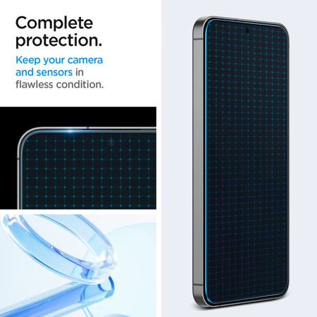 SPIGEN SZKŁO HARTOWANE DO SAMSUNG GALAXY A56 5G S24 FE 2-PACK PEŁNA OCHRONA