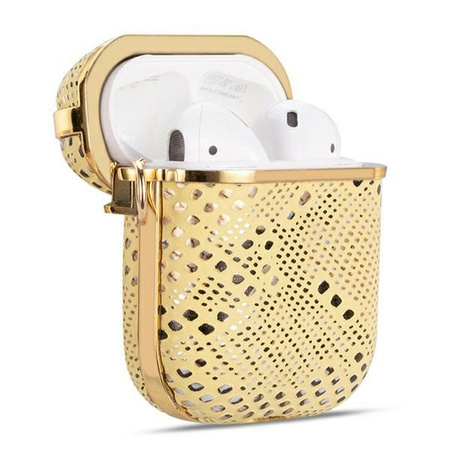 BELINE ETUI POKROWIEC DO AIRPODS 1 2 ZŁOTE DESIGN ELEGANCE WYSOKA OCHRONA