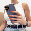 Lighting Color Case etui do iPhone 13 Pro Max żelowy pokrowiec ze złotą ramką miętowy