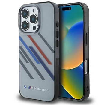BMW ETUI HARDCASE MOTORSPORT IML RANDOM STRIPES DO IPHONE 16 PRO 6.3