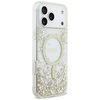 Etui Guess Resin Bottom Glitter MagSafe  do iPhone 17 Pro Max złoty