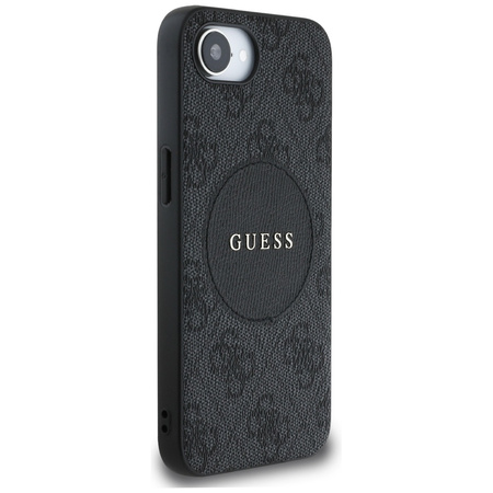 GUESS ETUI TPU POKROWIEC DO IPHONE 16E 4G CIRCLE CLASSIC LOGO DO MAGSAFE