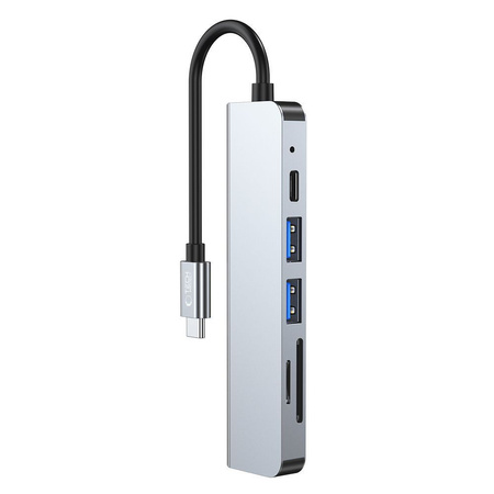 TECH-PROTECT V4-HUB PRZEJŚCIÓWKA 6IN1 DO TELEFONÓW USB-C Z GIGABIT ETHERNET