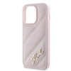 KARL LAGERFELD ETUI DO IPHONE 14 PRO MAX 6,7 DIAGONAL QUILTED SCRIPT RÓŻOWE