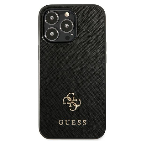 GUESS ETUI DO IPHONE 13 PRO 13 6,1 HARDCASE SAFFIANO Z MAŁYM LOGO METALOWYM