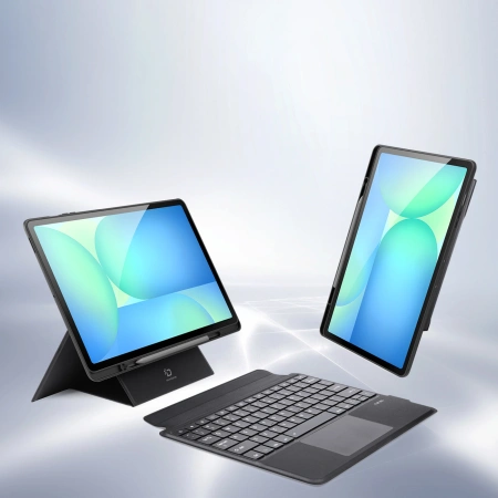 Etui z klawiaturą Dux Ducis (DK series) na Samsung Tab S10 FE+ (Plus) - czarne