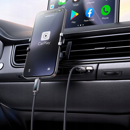 MCDODO ŁADOWARKA KABEL USB-C LIGHTNING SZYBKIEGO ŁADOWANIA DO IPHONE 1M LED
