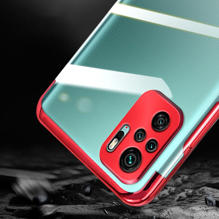 Clear Color case żelowy pokrowiec etui z metaliczną ramką Xiaomi Redmi Note 10 5G / Poco M3 Pro czarny