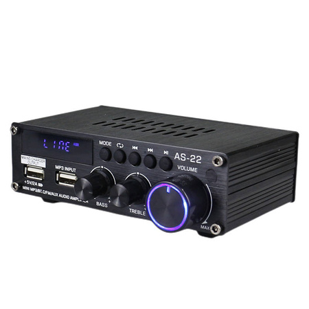 BLITZWOLF WZMACNIACZ AUDIO AS-22 DO KINA DOMOWEGO Z BLUETOOTH 5.0 45W Z USB