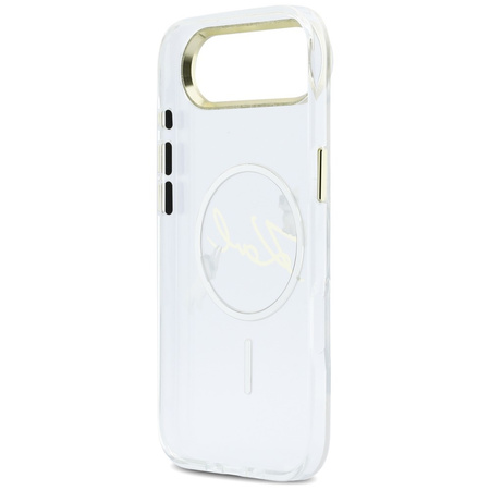 Etui Karl Lagerfeld IML Choupettes Karl Script Logo MagSafe do iPhone Air przezroczysty