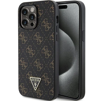 Etui Guess 4G Triangle Metal Logo na iPhone 14 Pro Max - czarne