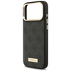 Etui Guess 4G Logo Plate MagSafe do iPhone 17 Pro Max czarny
