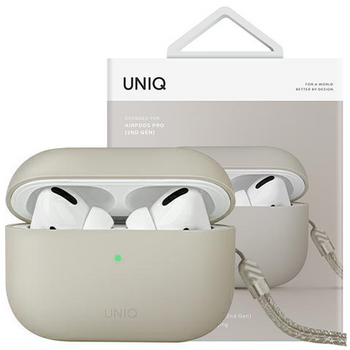 UNIQ etui Lino AirPods Pro 2 gen Silicone beżowy/beige ivory