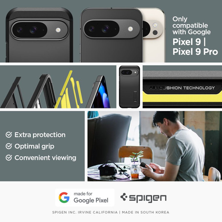 SPIGEN ETUI TOUGH ARMOR DO GOOGLE PIXEL 9 9 PRO ZABEZPIECZENIE NA WSTRZĄSY