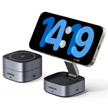 UGREEN ŁADOWARKA QI 2W1 DO IPHONE AIRPODS 20W Z KABLEM USB-C DO USB-C 1M