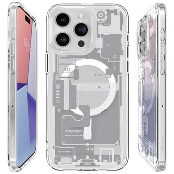 Etui Spigen Ultra Hybrid Mag z MagSafe na iPhone 15 Pro Max - białe