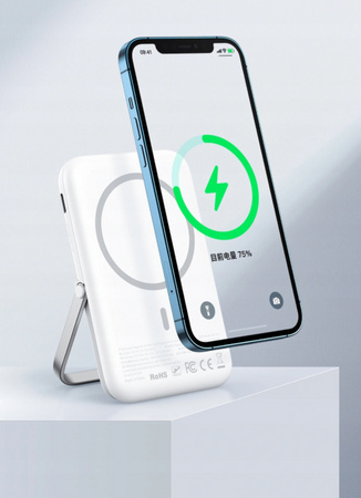 Powerbank Mcdodo GoPower  5000mAh PD 3.0 ,Do IPhone, Magnetyczny Bia³y