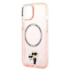 Karl Lagerfeld KLHMP14MHNKCIP iPhone 14 Plus 6,7" hardcase różowy/pink Iconic Karl&Choupette Magsafe