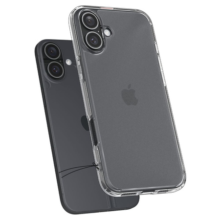 SPIGEN CASE ULTRA HYBRID DO IPHONE 16 Z OCHRONĄ NA TYŁ I BOKI PRZEZROCZYSTE