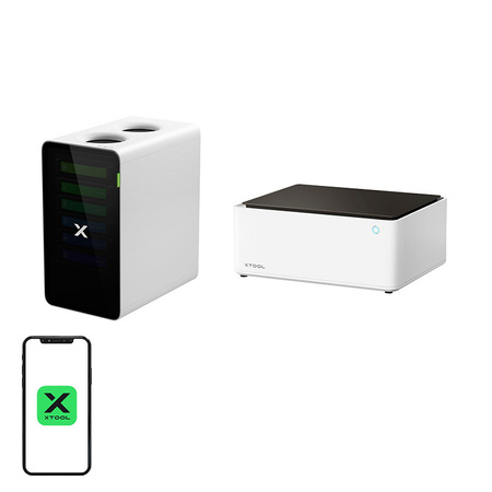 XTOOL GRAWERKA LASEROWA 2W1 DO XTOOL M1 10W Z POCHŁANIACZEM DYMÓW SAFETYPRO