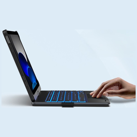 Etui Typecase Flexbook Touch z klawiaturą do iPad Air 13" 2024/2025 czarny