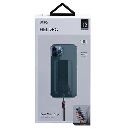 Etui Uniq Heldro na iPhone 12 / iPhone 12 Pro przezroczysty/clear Antimicrobial