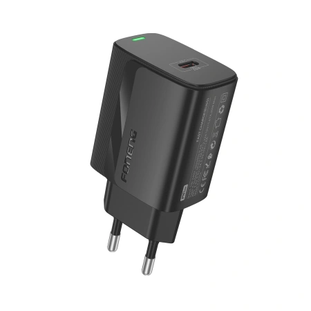 FONENG ładowarka sieciowa EU65 PD 20W 1xUSB-C Czarny