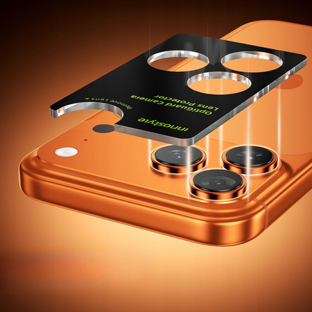 INNOSTYLE SZKŁO NA APARAT OSŁONA OCHRONA OBIEKTYWU DO IPHONE 17 SREBNE