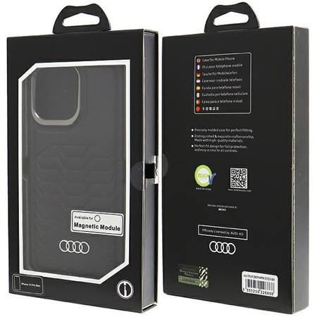 AUDI SYNTHETIC LEATHER CASE DO IPHONE 14 PRO MAX 6.7 DO MAGSAFE HARDCASE
