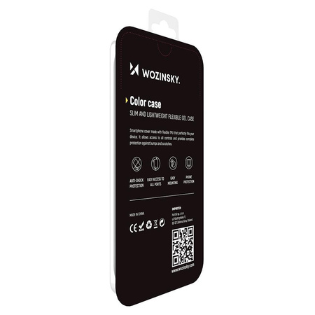 Wozinsky Color Case silikonowe elastyczne wytrzymałe etui iPhone 12 Pro różowy