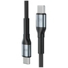Kabel 3MK Hyper Cable N-SERIES USB-C do  USB-C 50cm PD 3.0 QC 3.0 20V/3A 60W czarny