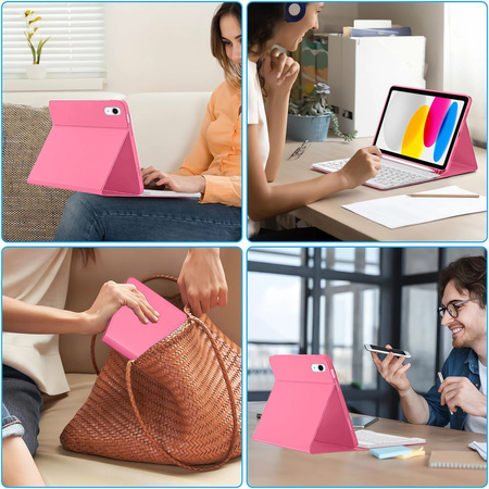 TECH-PROTECT SC PEN + KEYBOARD IPAD 10.9” 10 / 2022 / 11” 11 / 2025 MAGENTA
