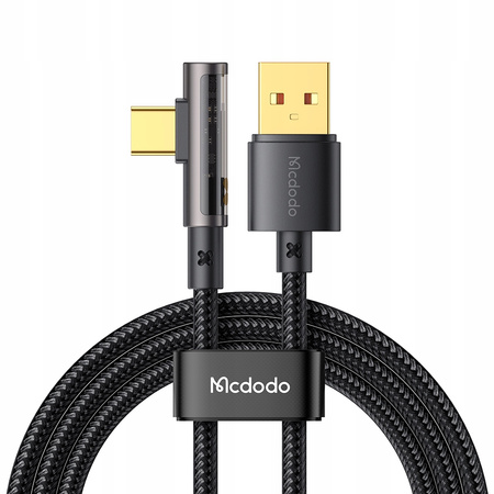 MCDODO KABEL USB-C KĄTOWY SZYBKIE ŁADOWANIE DO SAMSUNG USB TYP C 6A 100W 2M