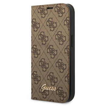 Guess GUBKP14MHG4SHW iPhone 14 Plus 6,7" brązowy/brown book 4G Vintage Gold Logo