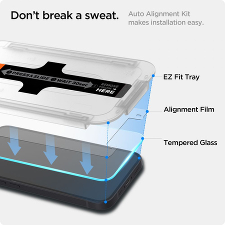 SPIGEN SZKŁO HARTOWANE GLAS.TR EZ FIT DO IPHONE 13 MINI 2 SZTUKI W ZESTAWIE