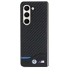 Etui BMW Leather Carbon na Samsung Galaxy Z Fold 5 - czarne